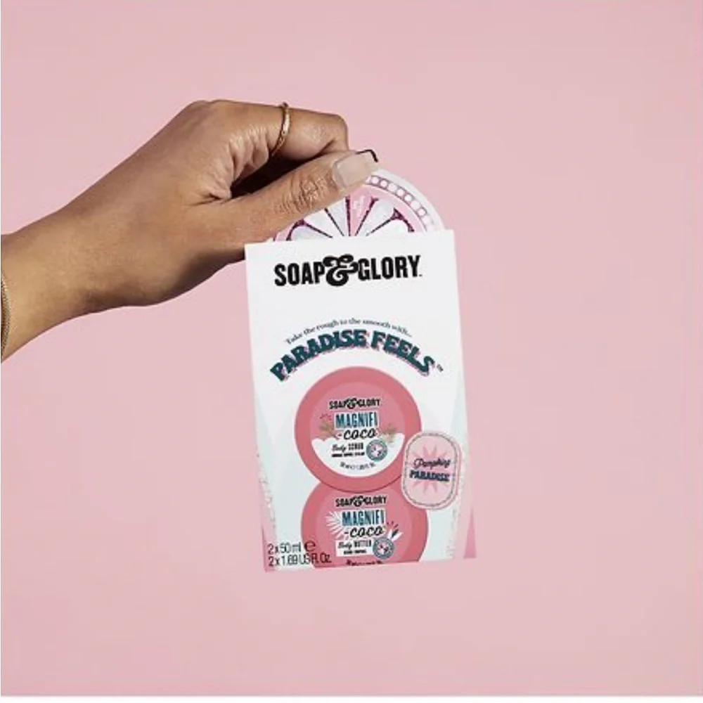 SOAP & GLORY Skincare Set Body Butter Body Scrub Gift Set Lotion Shower Gel